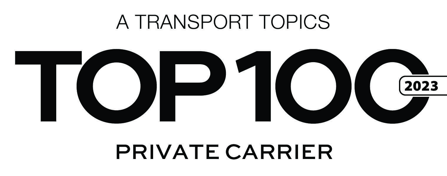 A Transport Topics Top 100 Private Carrier award